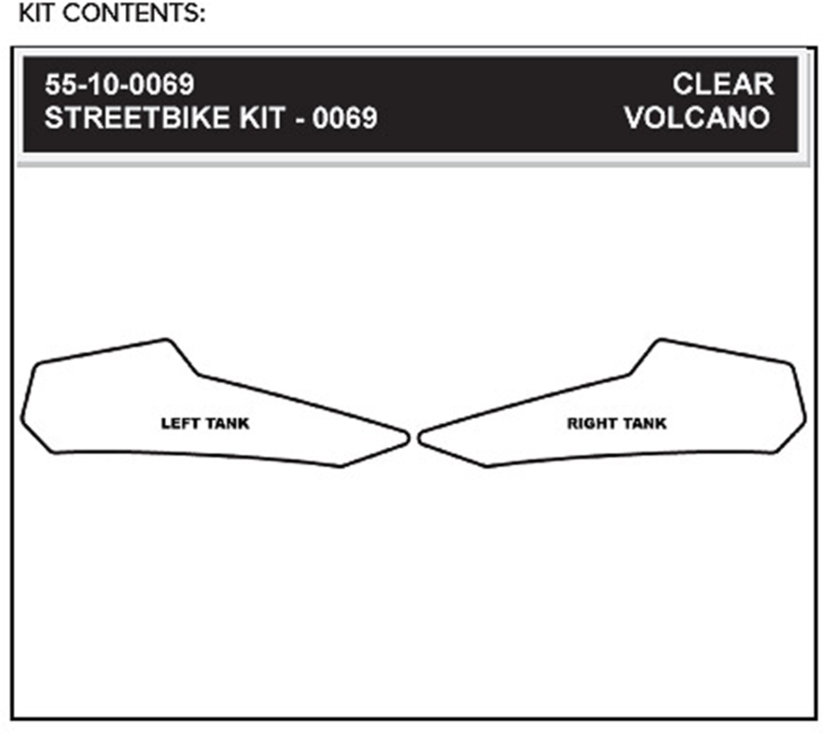 STOMPGRIP Traction Kit - Clear - Ducati 55-10-0069C