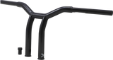 BURLY BRAND Handlebar - Dominator - Raked - 10" - Black B12-6051B