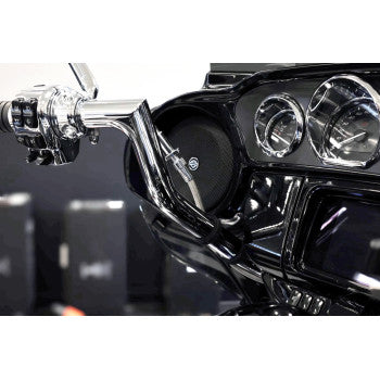 FAT BAGGERS INC. EZ Install Kit - 13"/14" Handlebars - Upper Clutch - Braided Stainless Steel/Chrome 119014-C