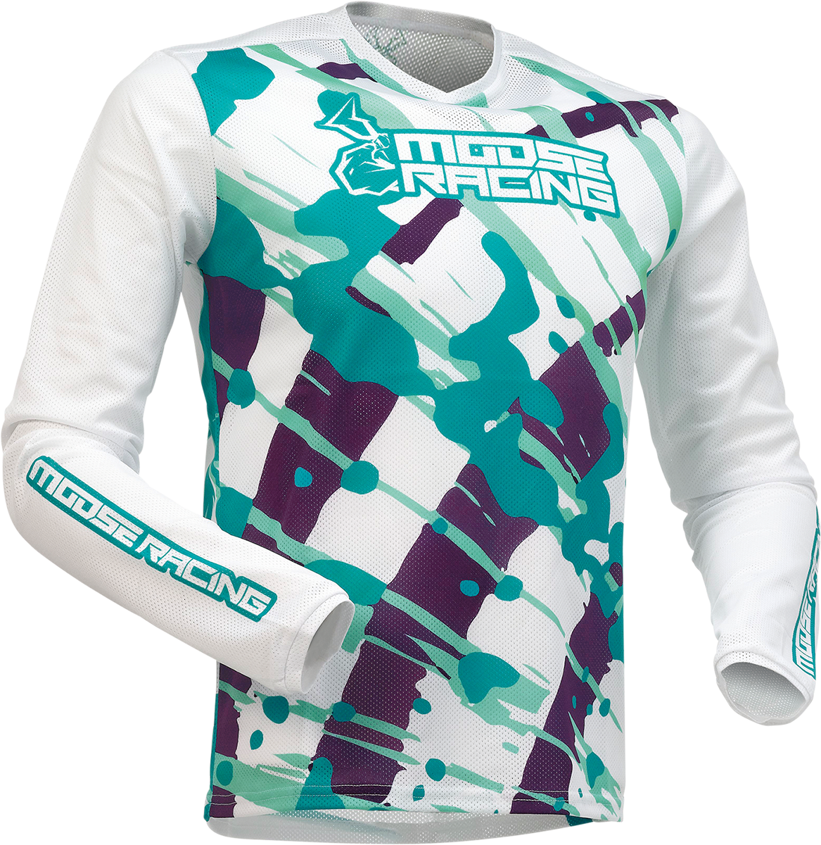 MOOSE RACING Youth Agroid Mesh Jersey - Purple/Teal - Small 2912-2170