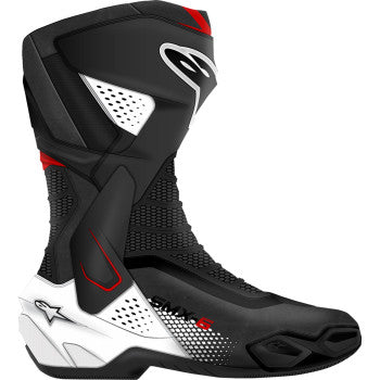 ALPINESTARS SMX-6 V3 Boots - Black/White/Red Graphic - US 9/EU 43 2223025-1406-43