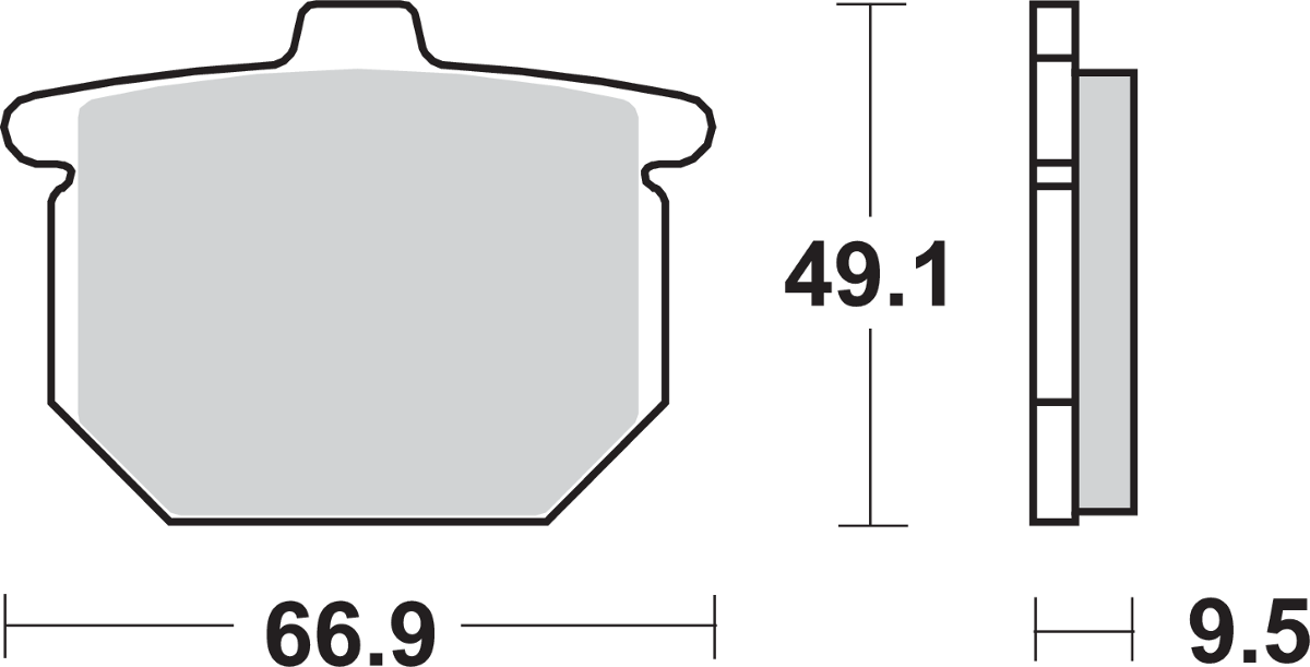 SBS HF Brake Pads - CX 500 517HF