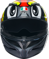 AGV K3 Helmet - Birdy 2.0 - Gray/Yellow/Red - Small 2118381004012S