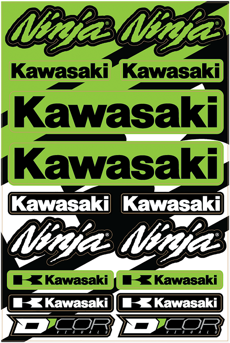 D'COR VISUALS Decal Sheet - Kawasaki Street 40-20-102