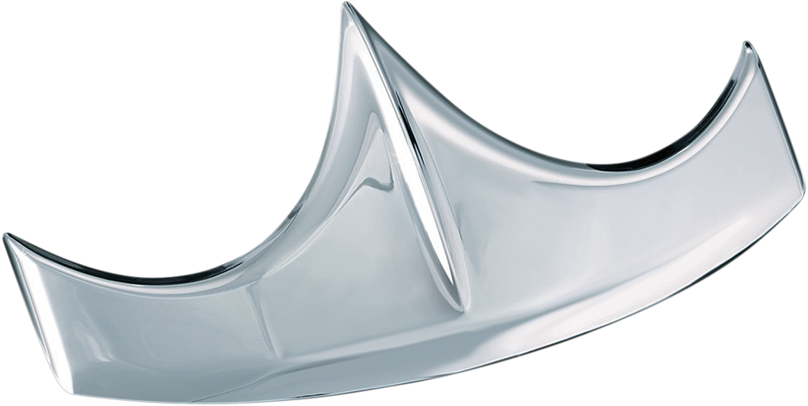 KURYAKYN Fender Tip Accent - Chrome - Front 7344