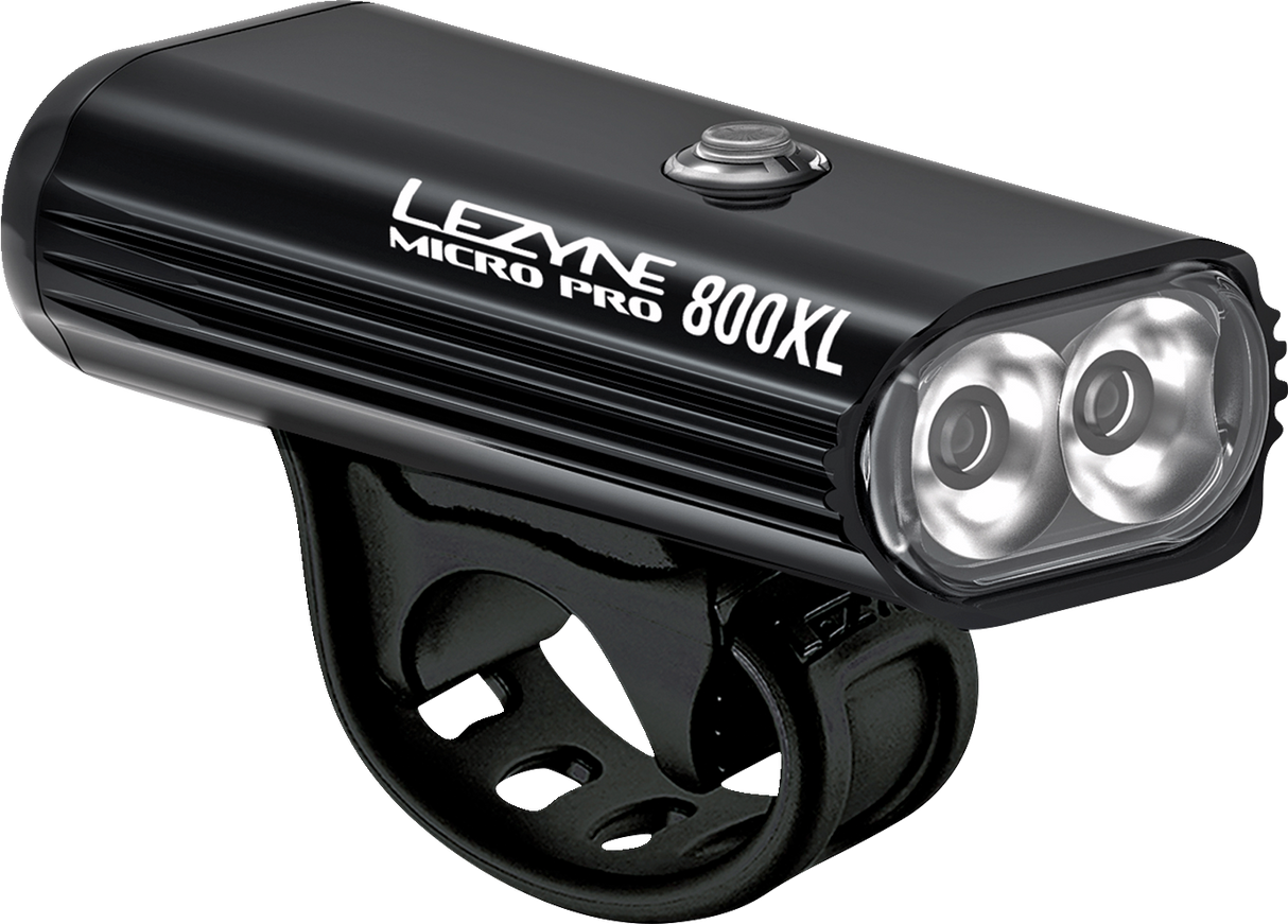 LEZYNE Micro Drive Pro 800 XL Light - 800 lumen - Gloss Black 1LED25FV204