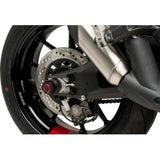 PUIG HI-TECH PARTS Axle Sliders - Rear - Black - Pair - Ducati Monster 20717N