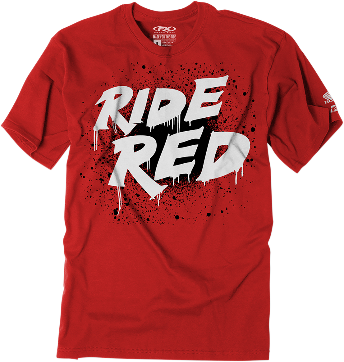 FACTORY EFFEX Youth Honda Splatter T-Shirt - Red - Medium 23-83302