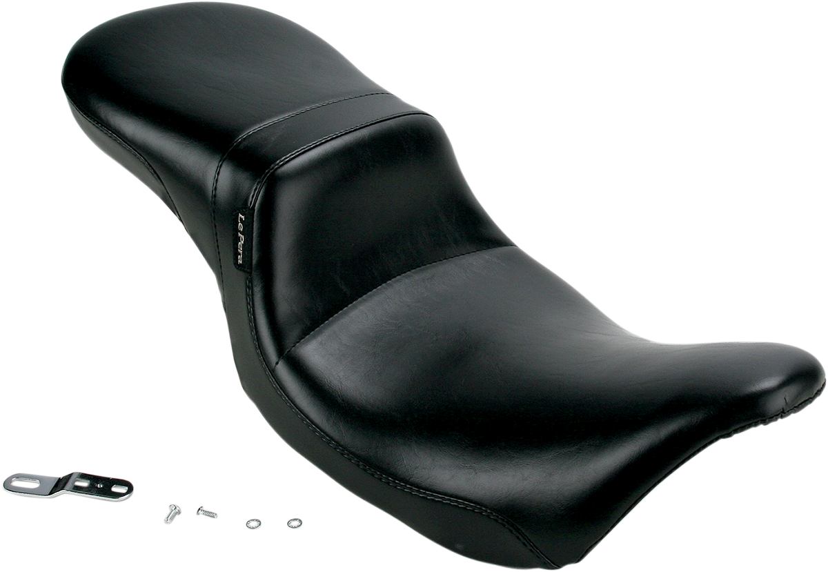 LE PERA Daytona 2-Up Seat - Without Backrest - Smooth - Black - FLHT '08-'22 LK-567