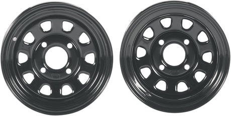 ITP Delta Steel Wheel - Front/Rear - Black - 12x7 - 4/110 - 4+3 1221753014