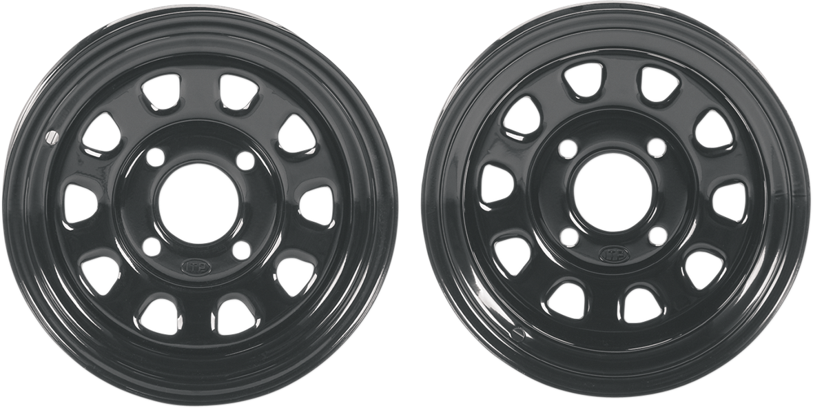 ITP Delta Steel Wheel - Front/Rear - Black - 12x7 - 4/156 - 4+3 1225579014