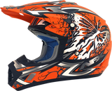 AFX FX-17 Helmet - Butterfly - Matte Orange - XL 0110-7115