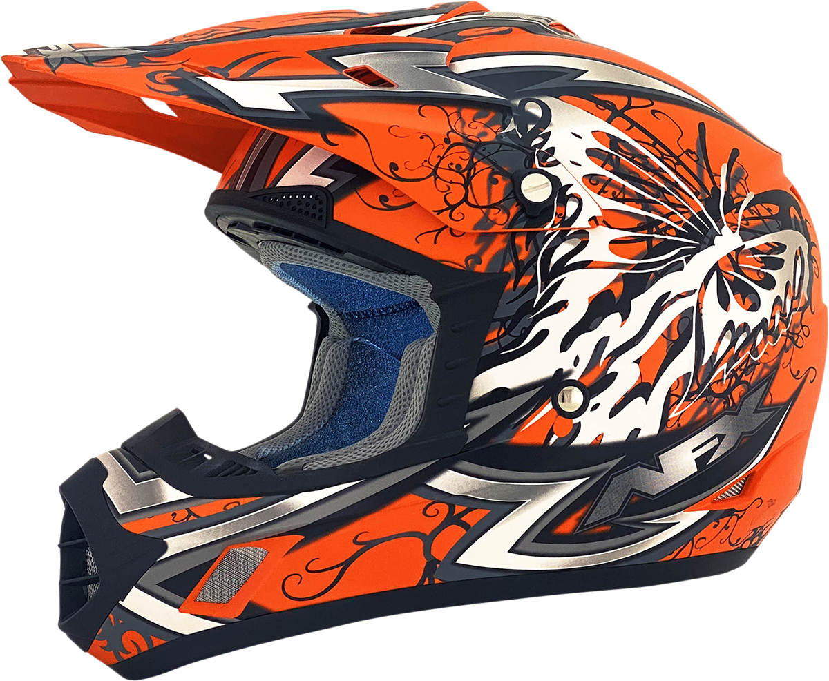 AFX FX-17 Helmet - Butterfly - Matte Orange - Small 0110-7112