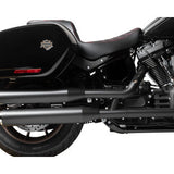 DRAG SPECIALTIES Predator 2-Up Seat - Vinyl - Double Diamond - Red Stitching - FLSB/FXLRS '18-'24  0802-1637