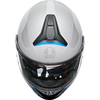 AGV Tourmodular Helmet - Frequency - Light Gray/Blue - Small  211251F2OY00610