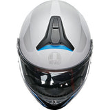 AGV Tourmodular Helmet - Frequency - Light Gray/Blue - Medium 211251F2OY00612