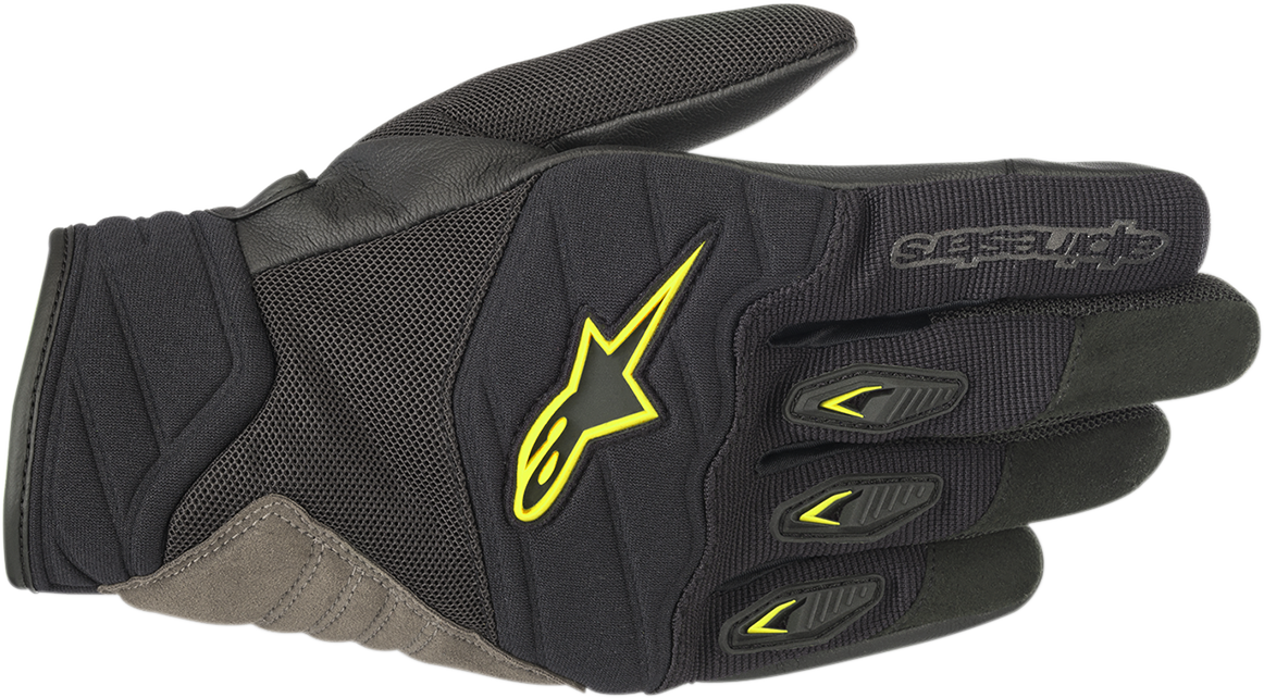 ALPINESTARS Shore Gloves - Black/Fluo Yellow - 2XL 3566318-155-2X