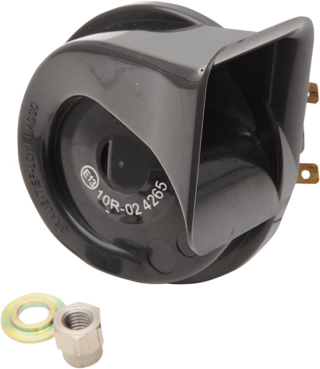 DRAG SPECIALTIES Replacement Horn - '90 - '22 FLT - Black E11-6165B