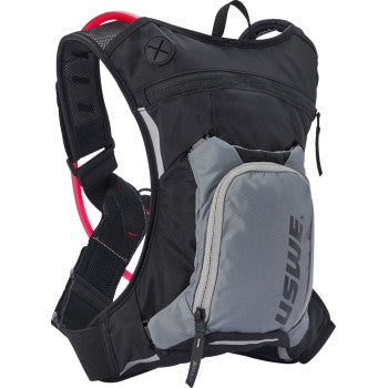 USWE Moto Hydration Pack - 3L - Carbon Black/Gray 2033401 3519-0106