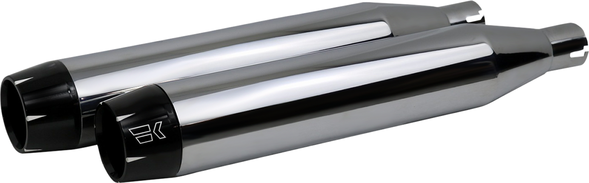 KHROME WERKS 3-1/2" Softail Shredder Slip-On Mufflers - Chrome 202500