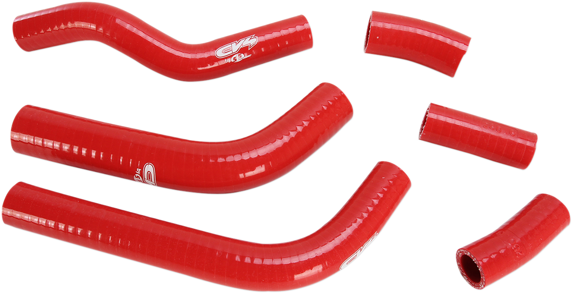 CV4 Radiator Hose Kit - Red - Kawasaki SFSMBC260R