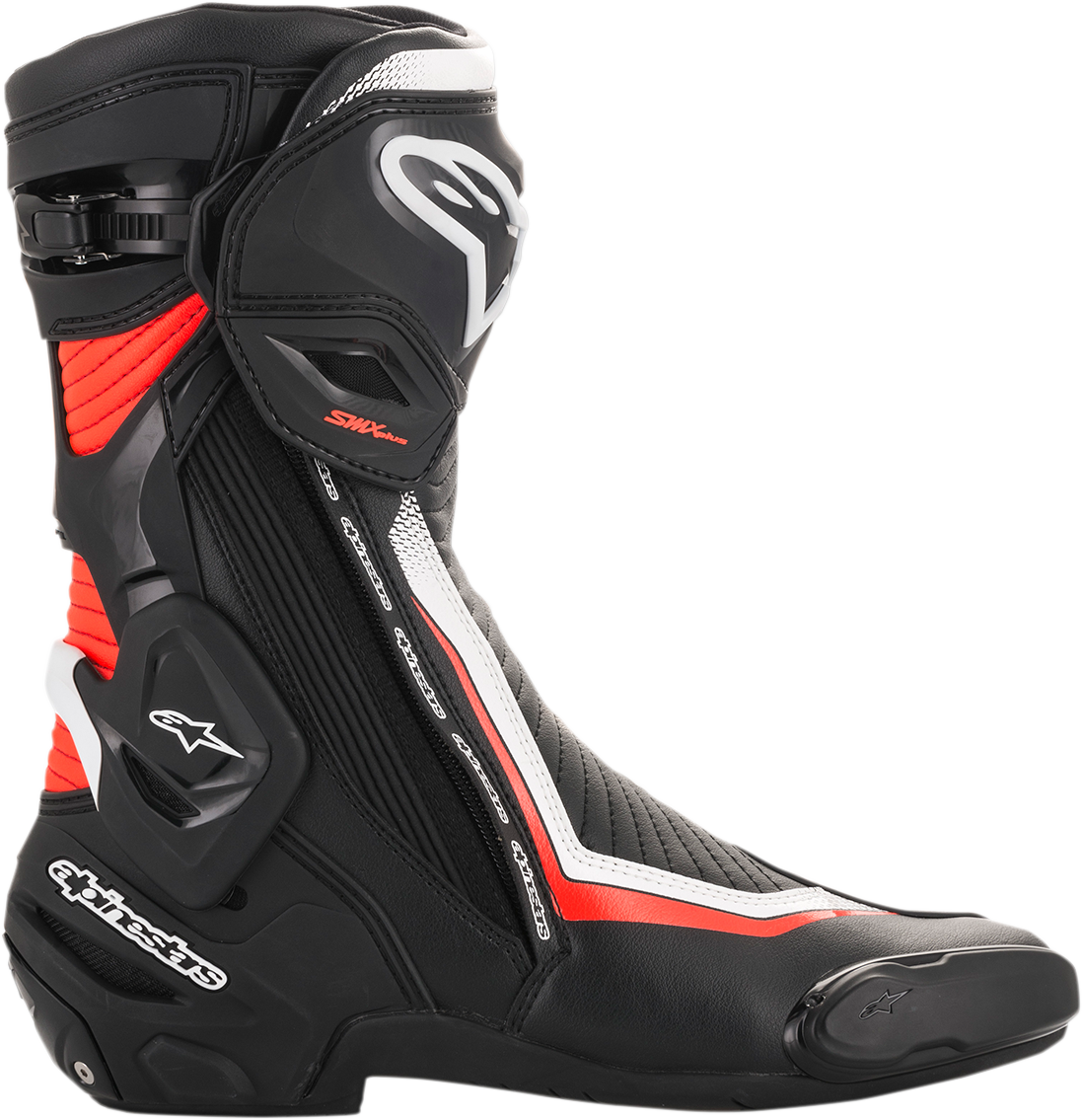 ALPINESTARS SMX+ Boots - Black/White/Red Fluorescent - US 6.5 / EU 40 2221019-1231-40