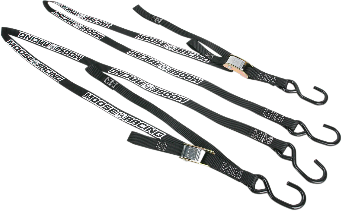 MOOSE RACING Soft-Tie Tie-Downs - Black 3920-0302