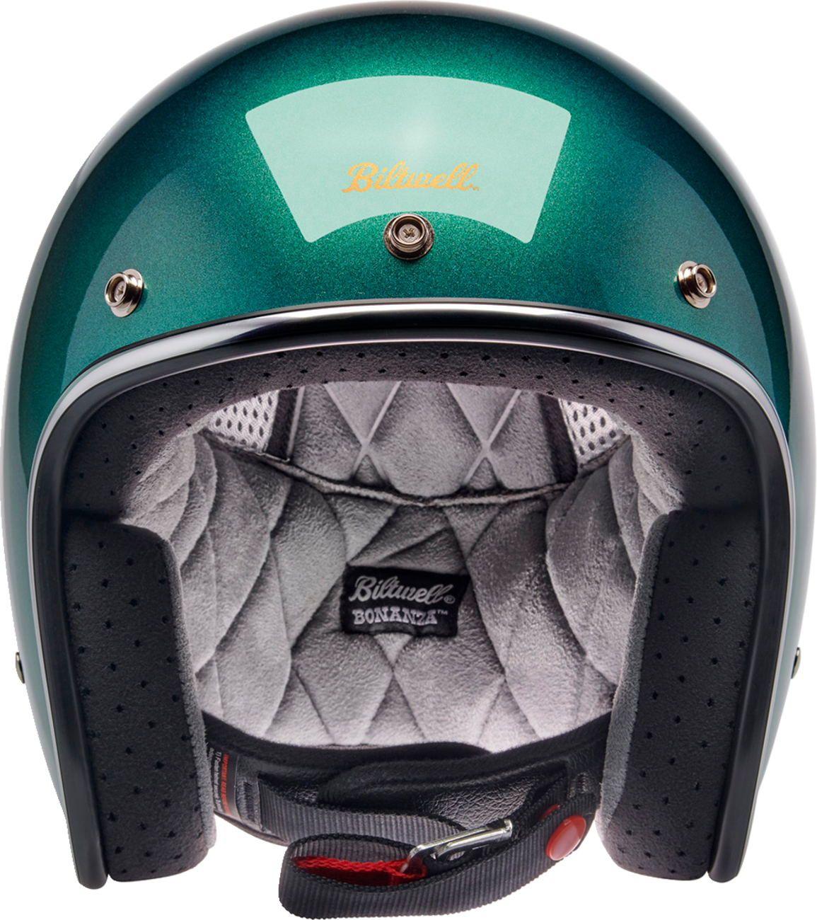 BILTWELL Bonanza Helmet - Metallic Catalina Green - Medium 1001-358-203