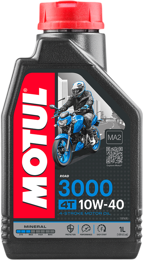 MOTUL 3000 Mineral 4T Engine Oil - 10W-40 - 1L 107672