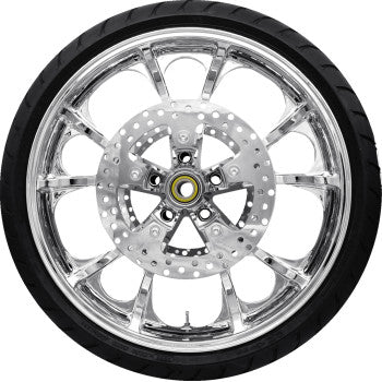 COASTAL MOTO Largo Front Wheel (21"/Chrome)/Rotors (11.8")/Dunlop Tire (130/60B21) PKG-LGO213CH-ABST