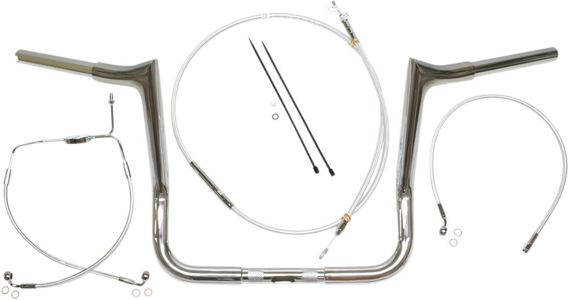 MAGNUM Handlebar Kit - Viking - 10" - Sterling Chromite II 38830-410