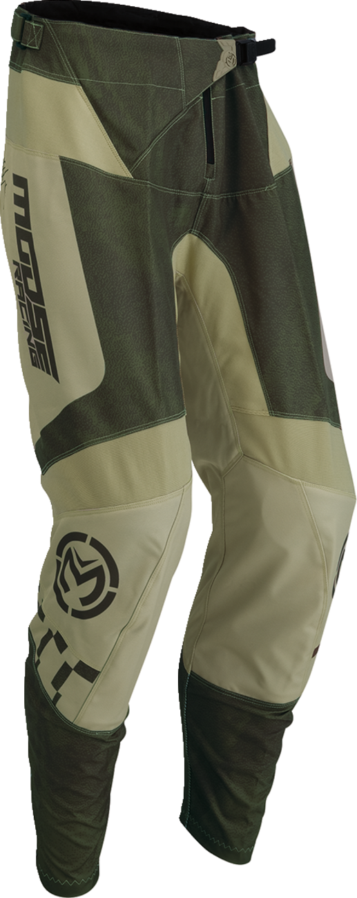 MOOSE RACING Qualifier Pant - Green/Tan - 28 2901-10847