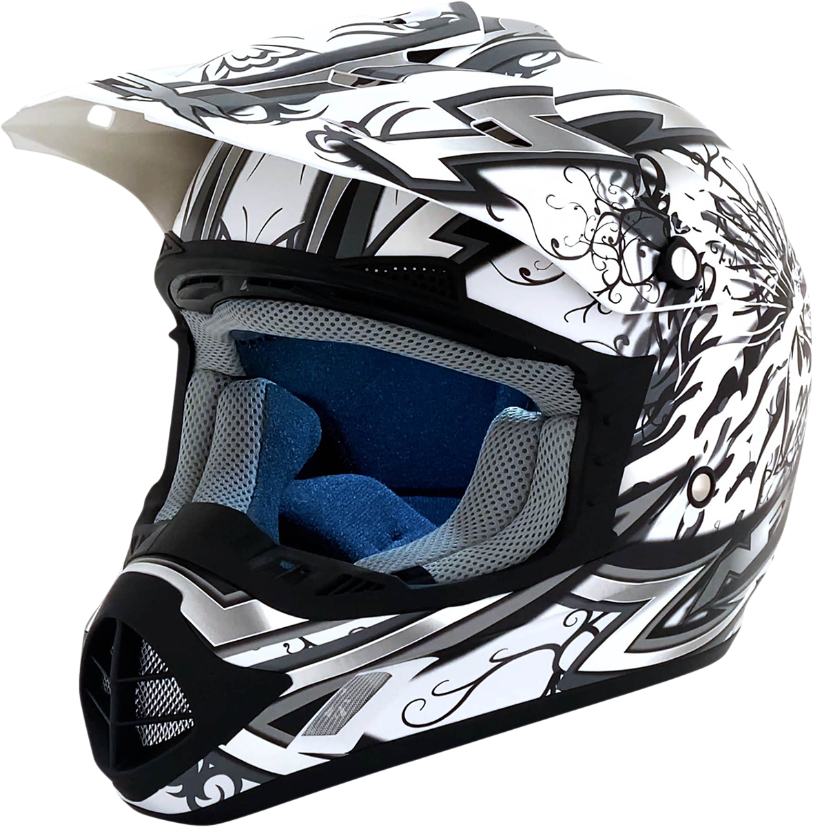 AFX FX-17Y Helmet - Butterfly - Matte White - Small 0111-1390