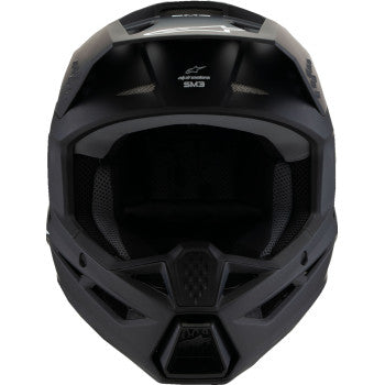 ALPINESTARS Youth SM3 Helmet - Solid - Matte Black - Medium 8302225-110-YM