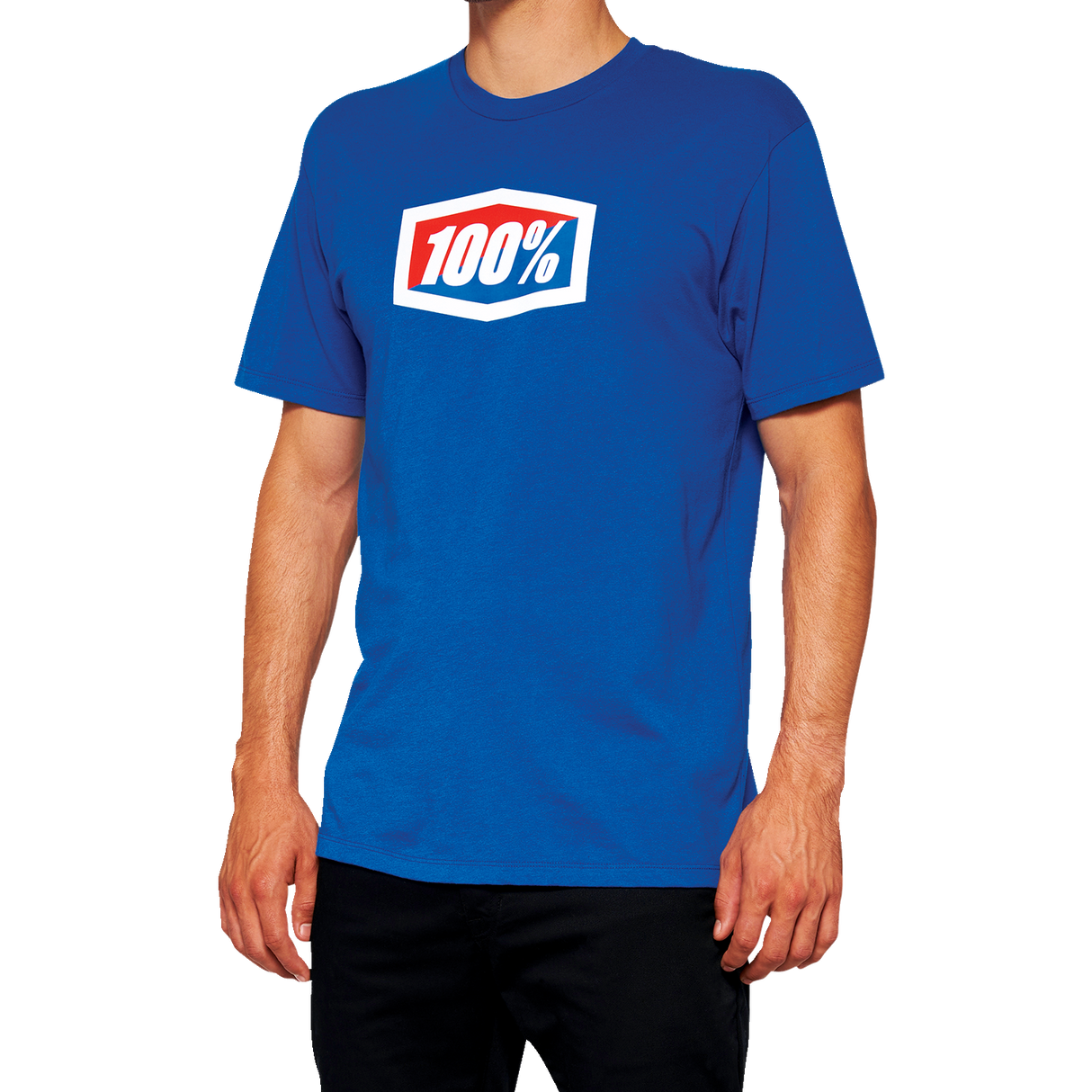 100% Official T-Shirt - Royal Blue - Medium 20000-00016