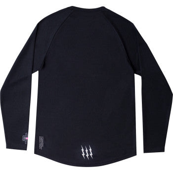 MUC-OFF USA Riders Long-Sleeve Jersey - Black - Small 20365