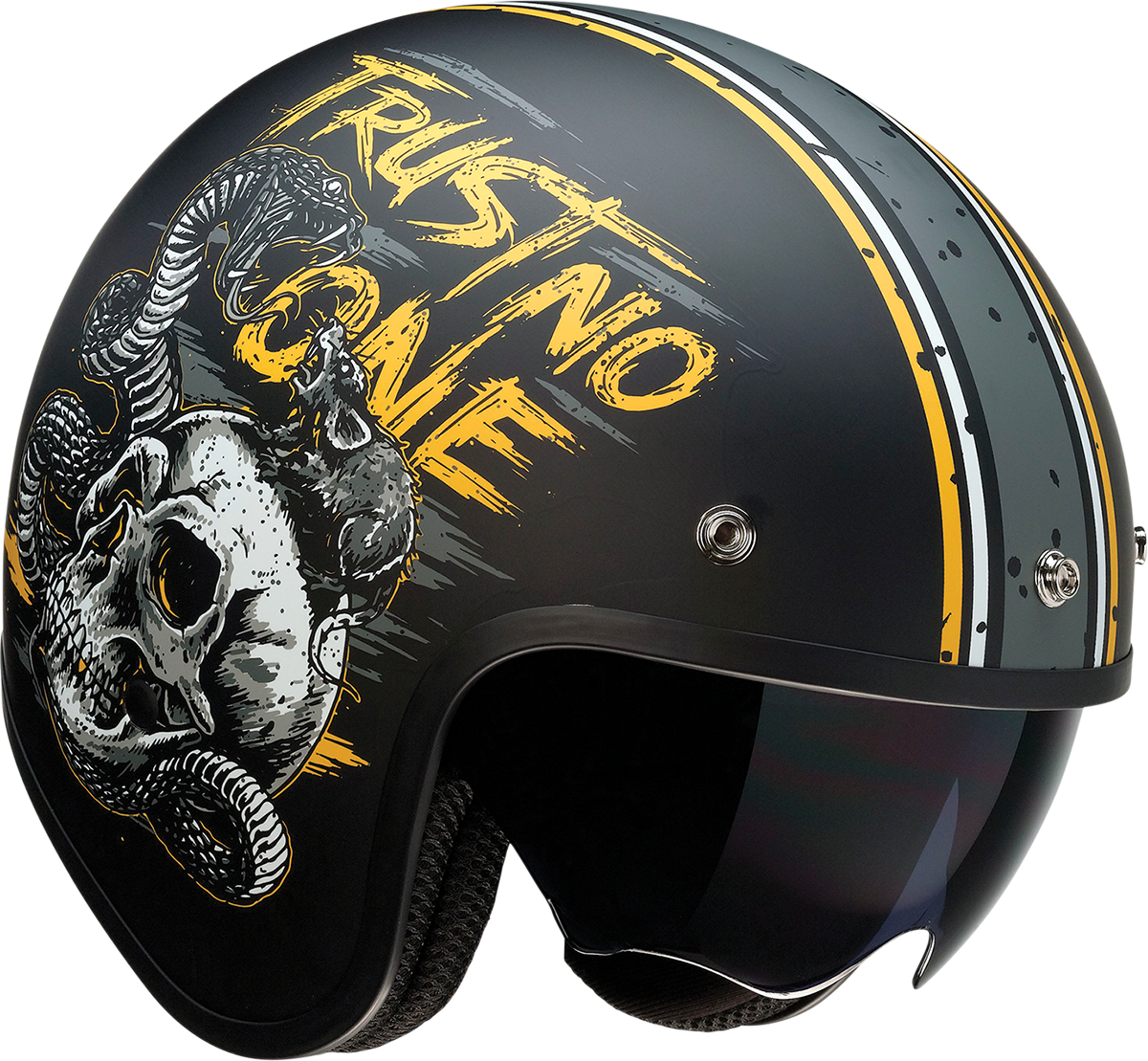 Z1R Saturn Helmet - Trust No One - Black/Yellow - XS 0104-2852