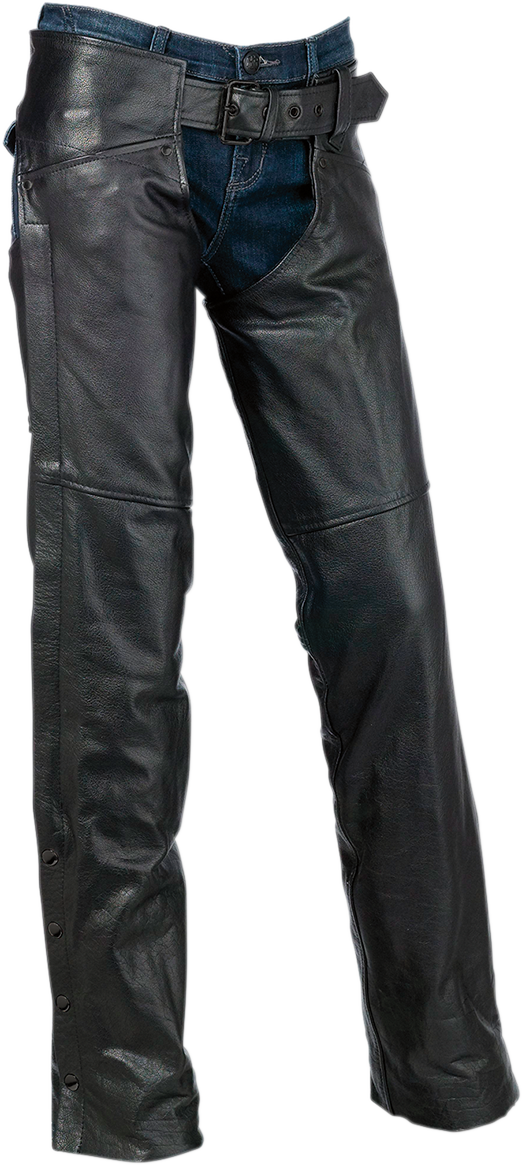 Z1R Women's Sabot Chaps - Black - 3XL 2815-0101