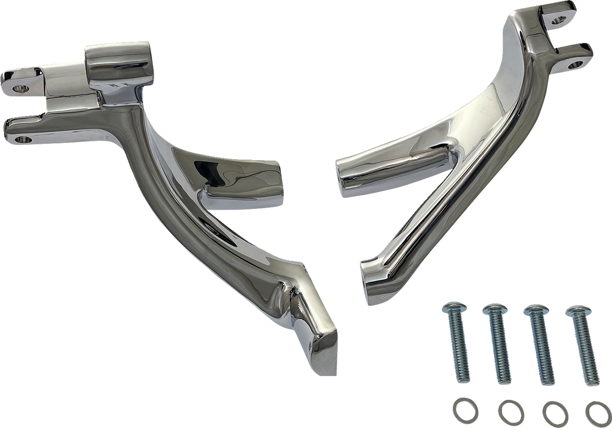 DRAG SPECIALTIES Forward Control Support Bracket - Chrome - Softail D35-0224C-1