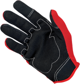 BILTWELL Moto Gloves - Red/Black/White - Small 1501-0804-002