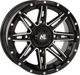 HIGH LIFTER Wheel - HL22 - Front/Rear - Gloss Black w/Machined - 14x7 - 4/156 - 4+3 (+10 mm) 14HL22-1156