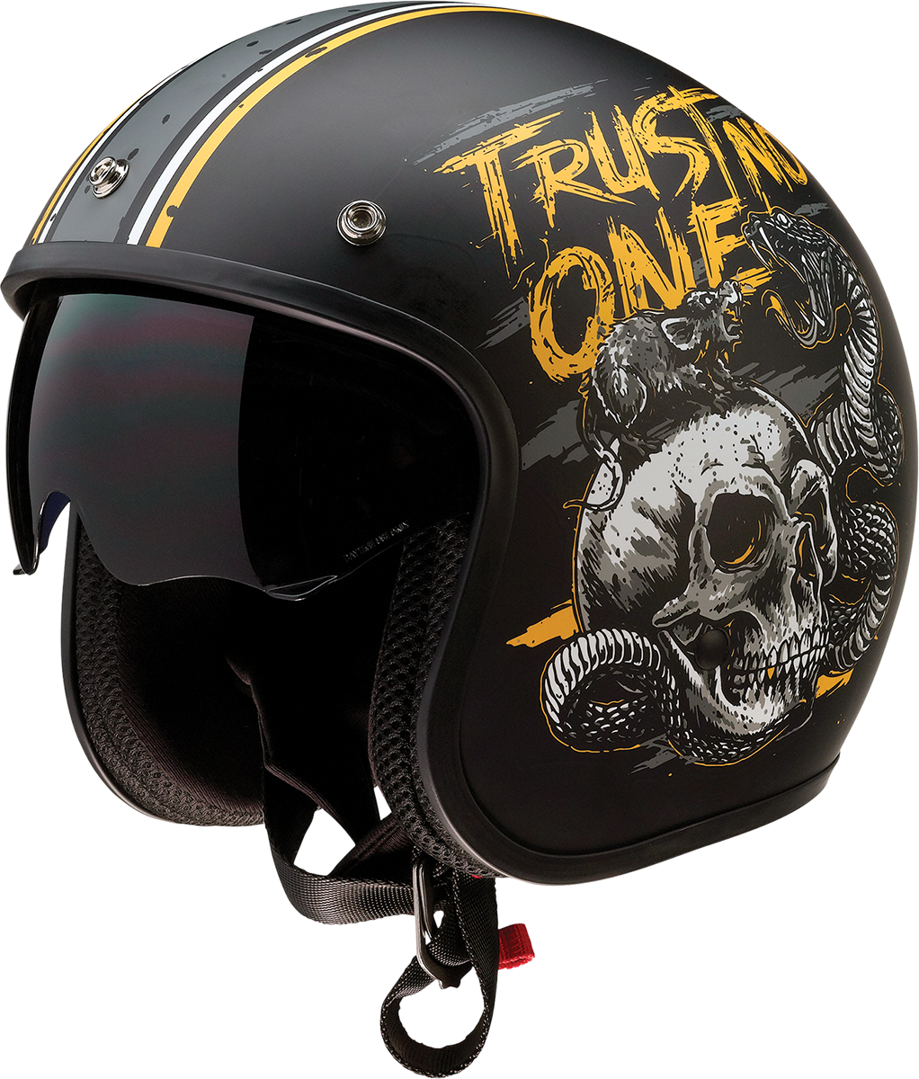 Z1R Saturn Helmet - Trust No One - Black/Yellow - Small 0104-2853