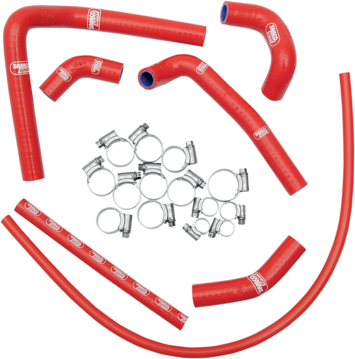 MOOSE RACING Race Fit Radiator Hose Kit - Red - Honda MBU-HON-17-RD