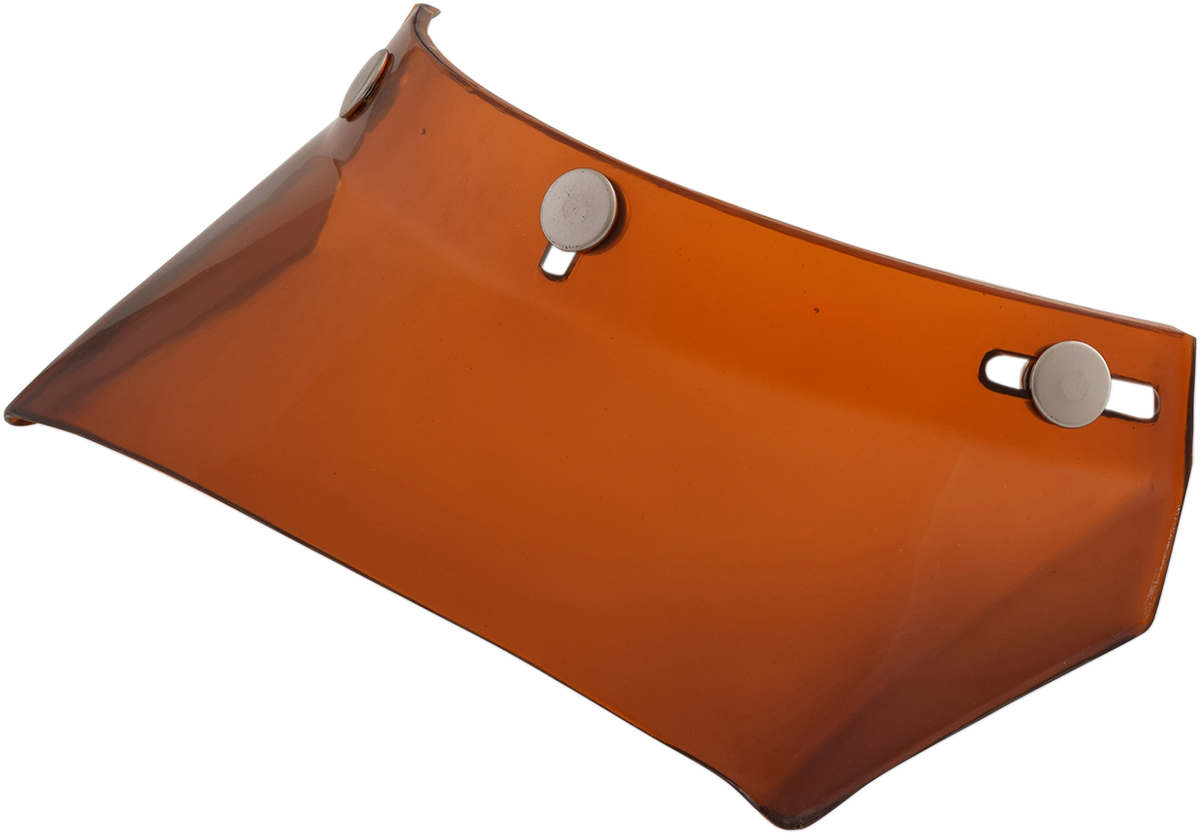 AFX Vintage 3-Snap Visor - Long Flat - Amber 0132-1033