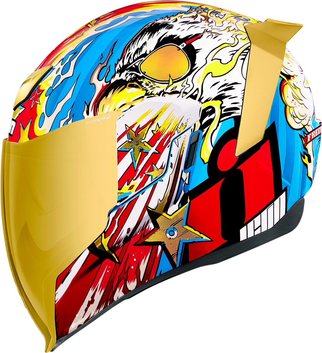 ICON Airflite™ Helmet - Freedom Spitter - Gold - XS 0101-13924