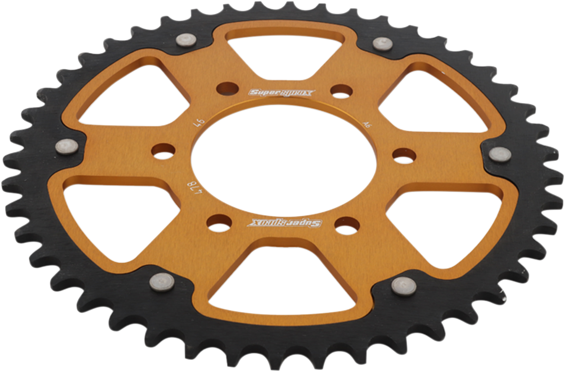 SUPERSPROX Stealth Rear Sprocket - 46 Tooth - Gold - Kawasaki RST-478-46-GLD