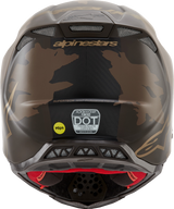 ALPINESTARS Supertech M10 Helmet - Squad - MIPS® - Dark Brown/Gold - Small 8302823-839-SM