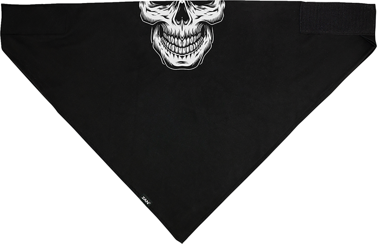 ZAN HEADGEAR SportFlex Bandana - Black/White Skull BL002