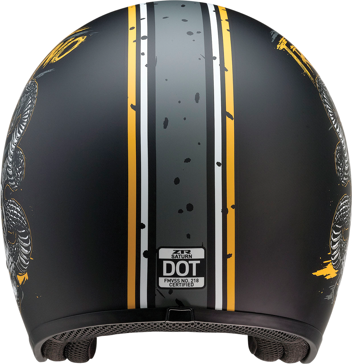 Z1R Saturn Helmet - Trust No One - Black/Yellow - Large 0104-2855