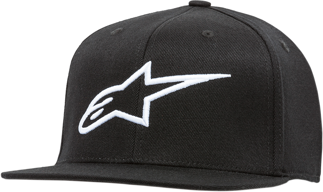 ALPINESTARS Ageless Flat Bill Hat - Black/White - Large/XL 1035810151020LX